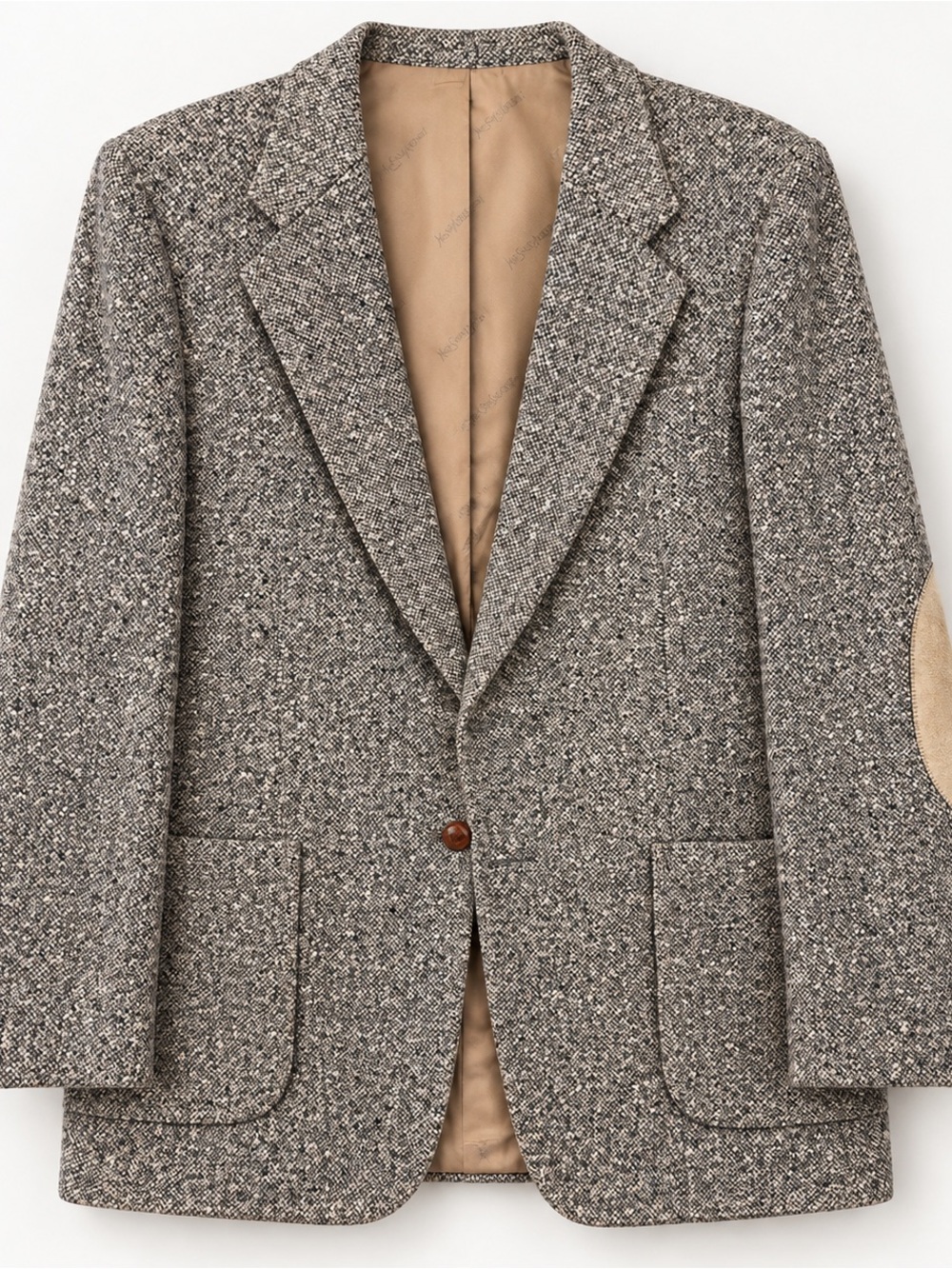 Vintage Yves Saint Laurent Tweed Double-Button Blazer Jacket